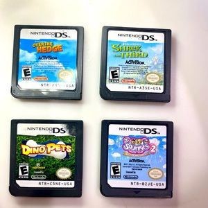 Lot DS Games Over the Hedge, Squinkies 2, Dino Pets, Shrek the Third